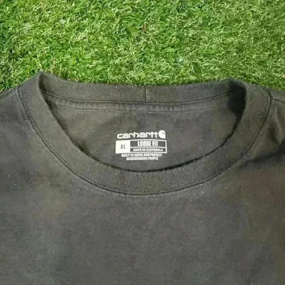 Carhartt Tee T Shirt Mens Size XL Green Short Sleeve Loose Fit Pocket Workwear - Picture 4 of 6